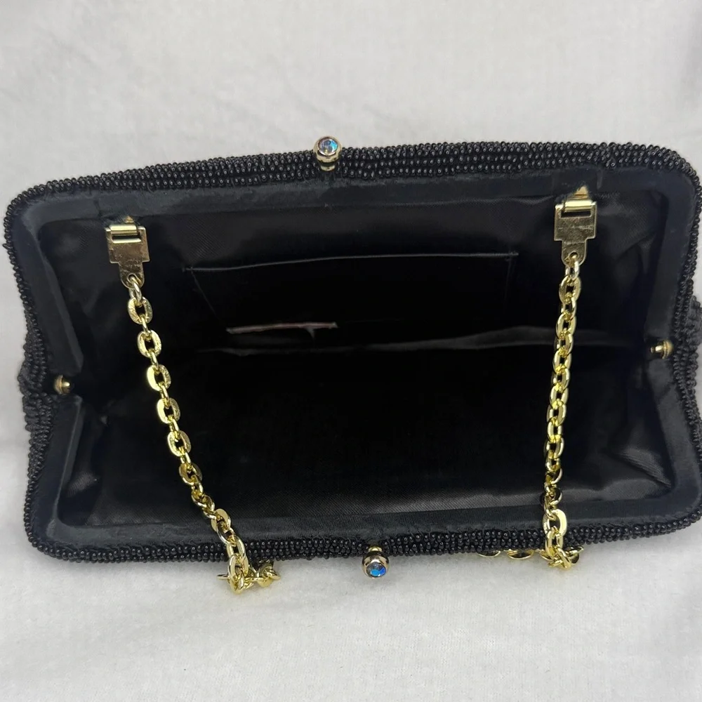 Vintage black beaded