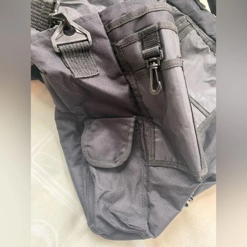 4 imprint #6012 Messenger Letter Black Men Crossbody Bag PTA