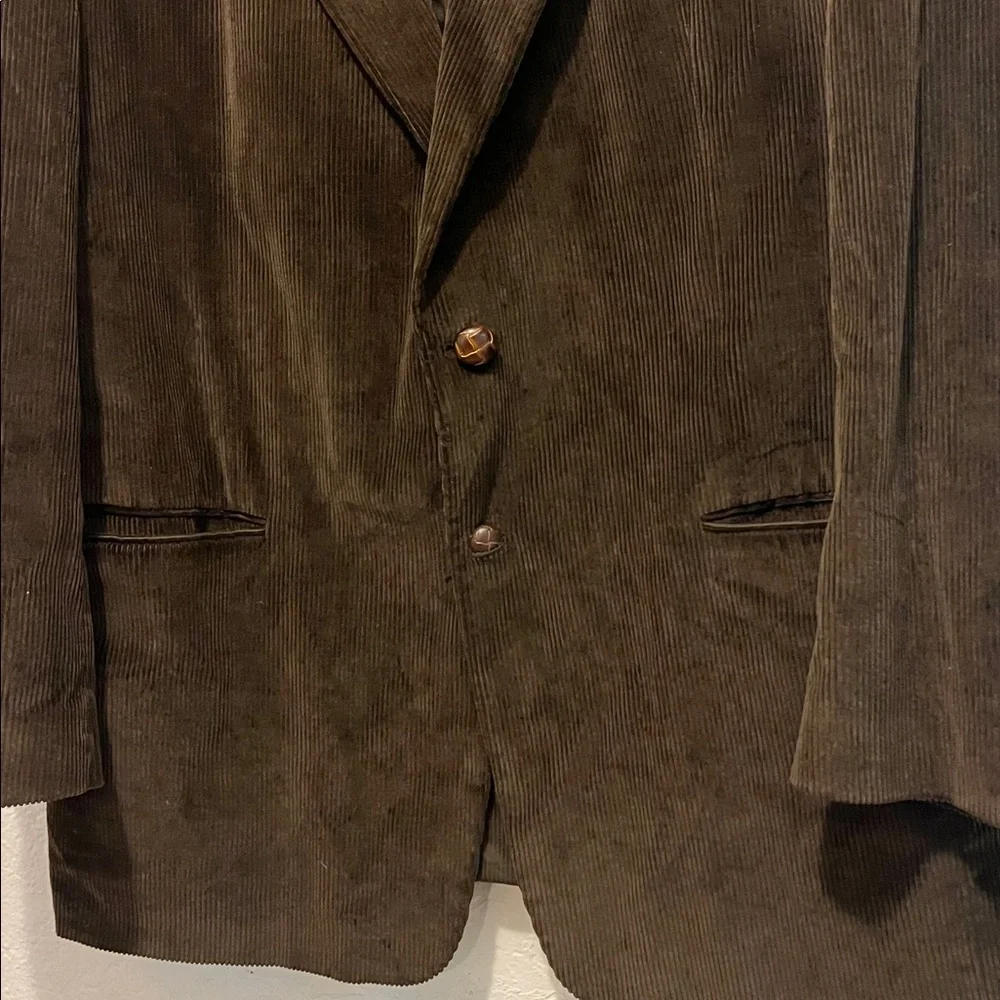 Vintage Italian Corduroy Sport Coat unisex 90s Retro Preppy Corduroy Blazer