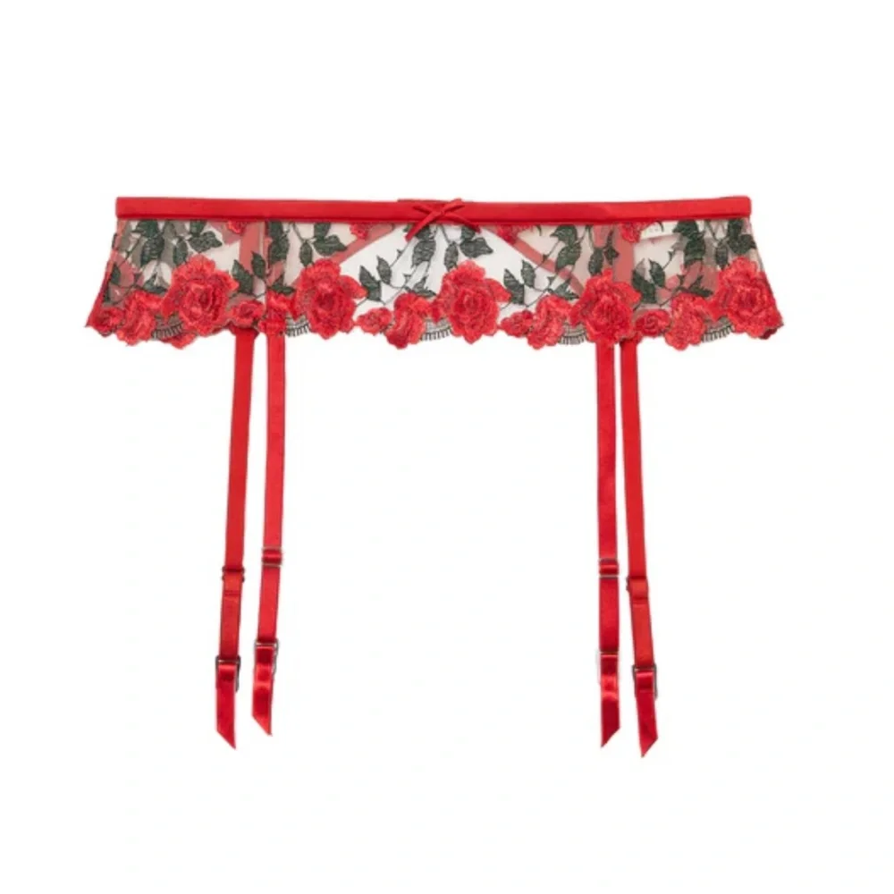 Fleur du Mal Roses and Thorns Garter‎ Belt NWOT Sz XS/S