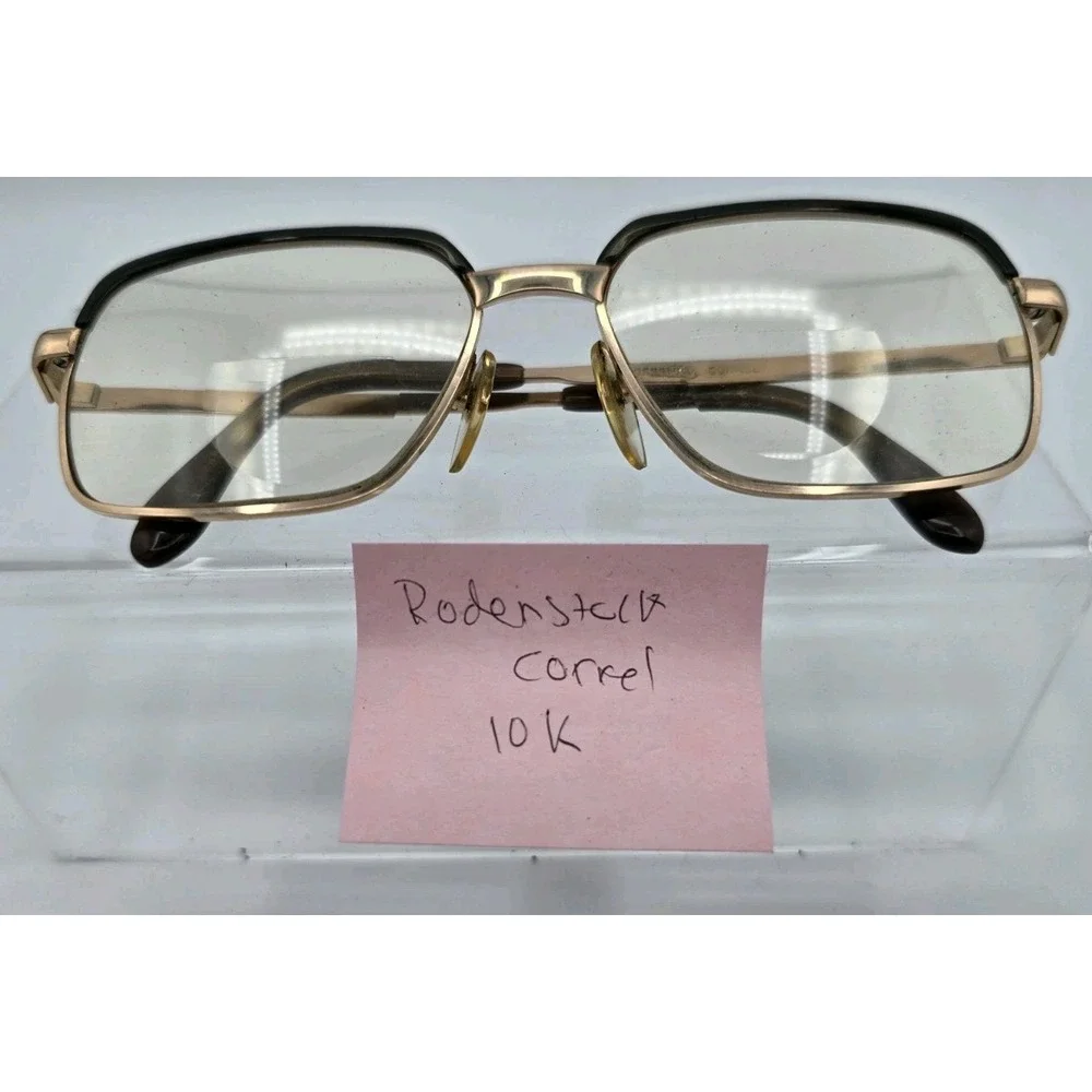 Rodenstock CORREL 1/20-10K Eyeglass Frame‎ 52□16-Made in Germany - Gold Plate