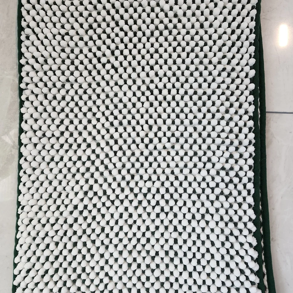 Threshold Black and White Bath Mat