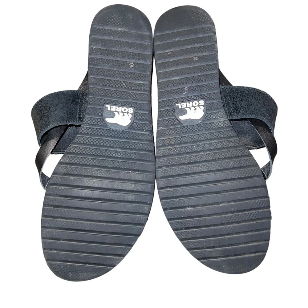 Sorel Ella Flip Black Sandals