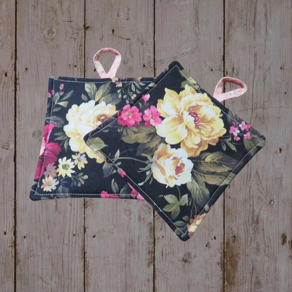 Handmade potholder set