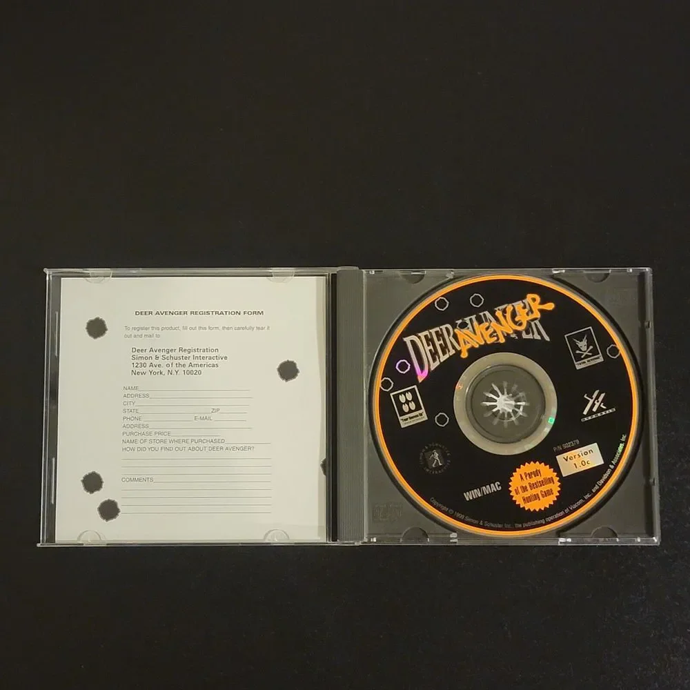 VTG PC CD-Rom 4‎ Games Carnivores / Atlantis / Deer Hunter / Hot Wheels Crash