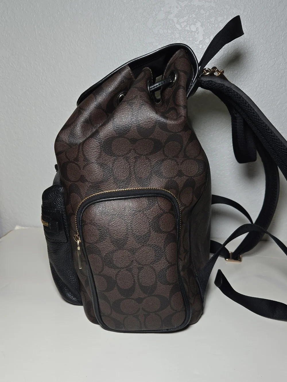 COACH Baby Backpack in Signature Canvas & Leather CZ187