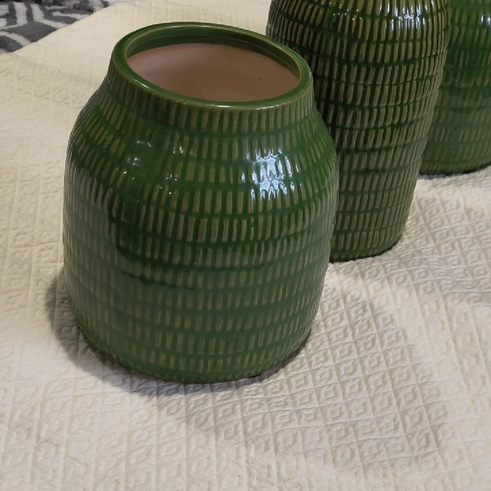 Crate&Barrel embossed green