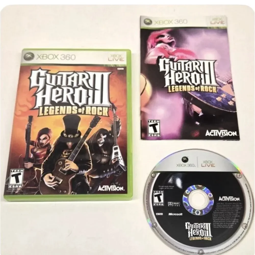 Guitar Hero 3 III: Legends Of Rock (Xbox 360) CIB Working