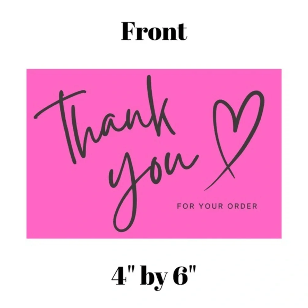Set of 10 Thank You Postcard