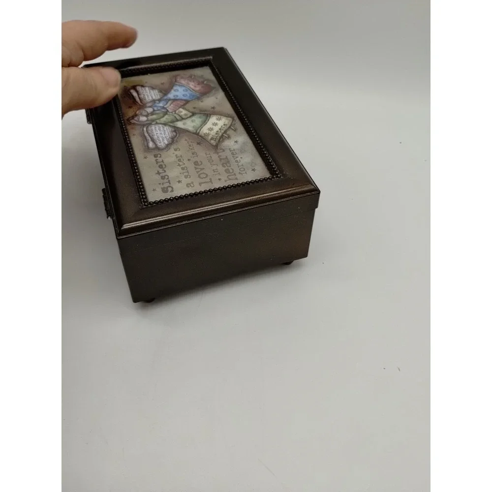 Robin Davis A Sisters Love Music Box Trinket Jewelry Holder 6