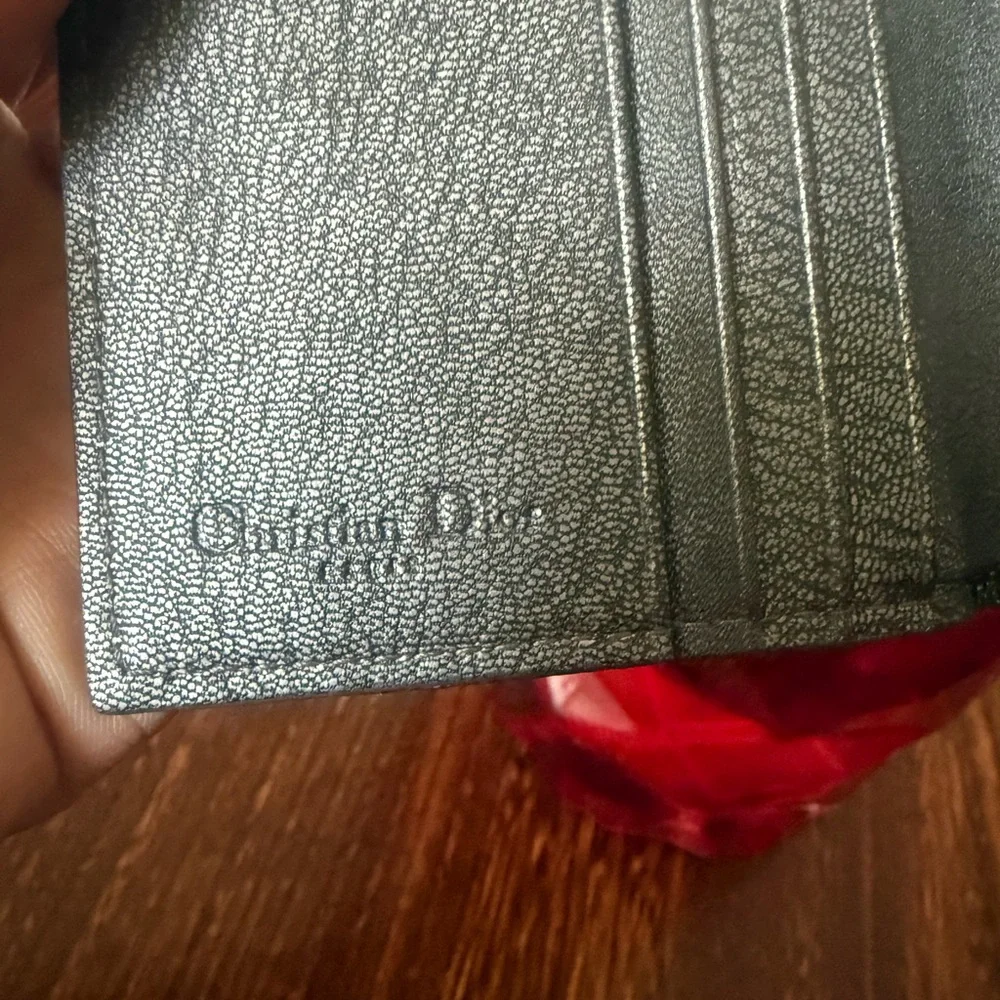 Dior Black Textured Wallet