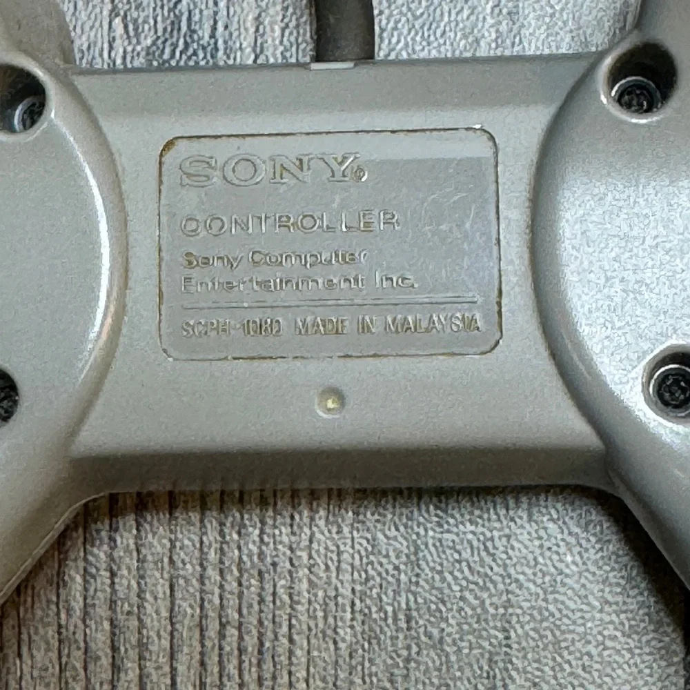 PS1 Sony playstation controller SCPH-1080 Video Game Wired Controller Gray Works