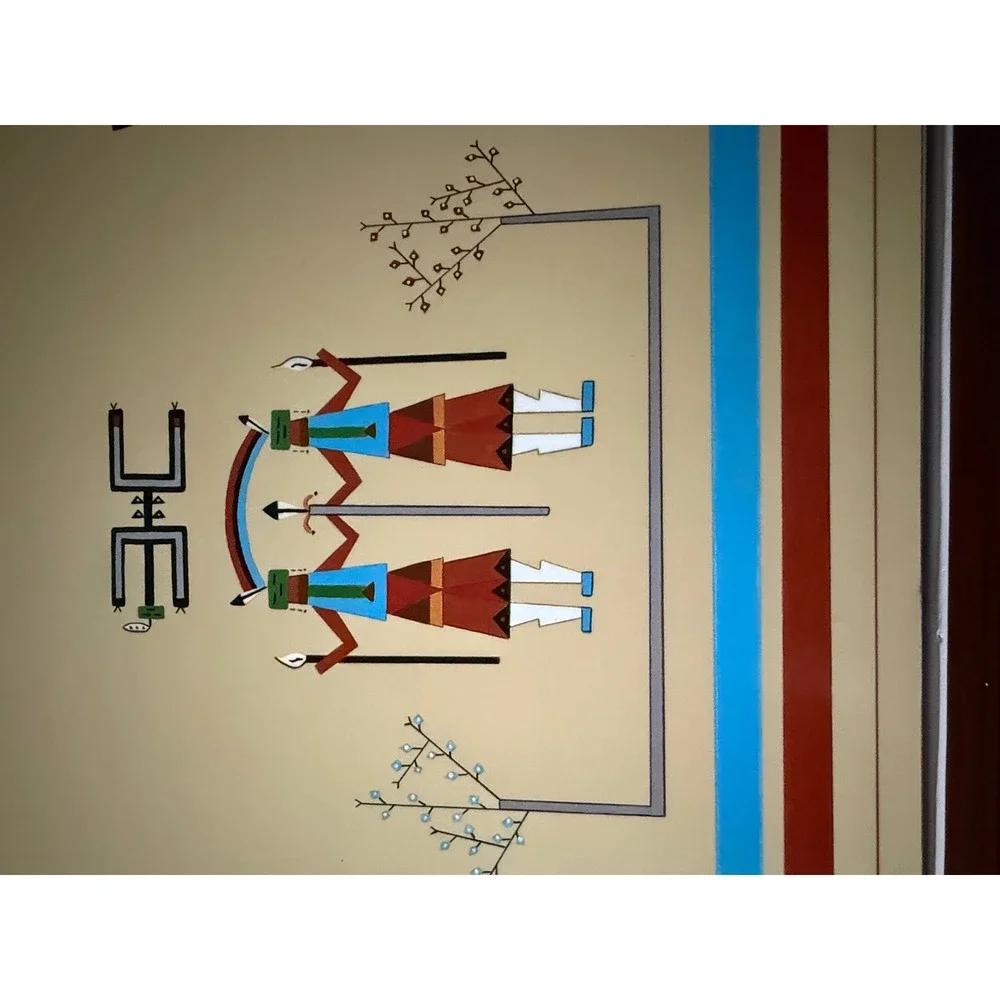 Pimpernel Sandpainting Place Mats Navajo Del Pavate Set of 4 Cork Back England