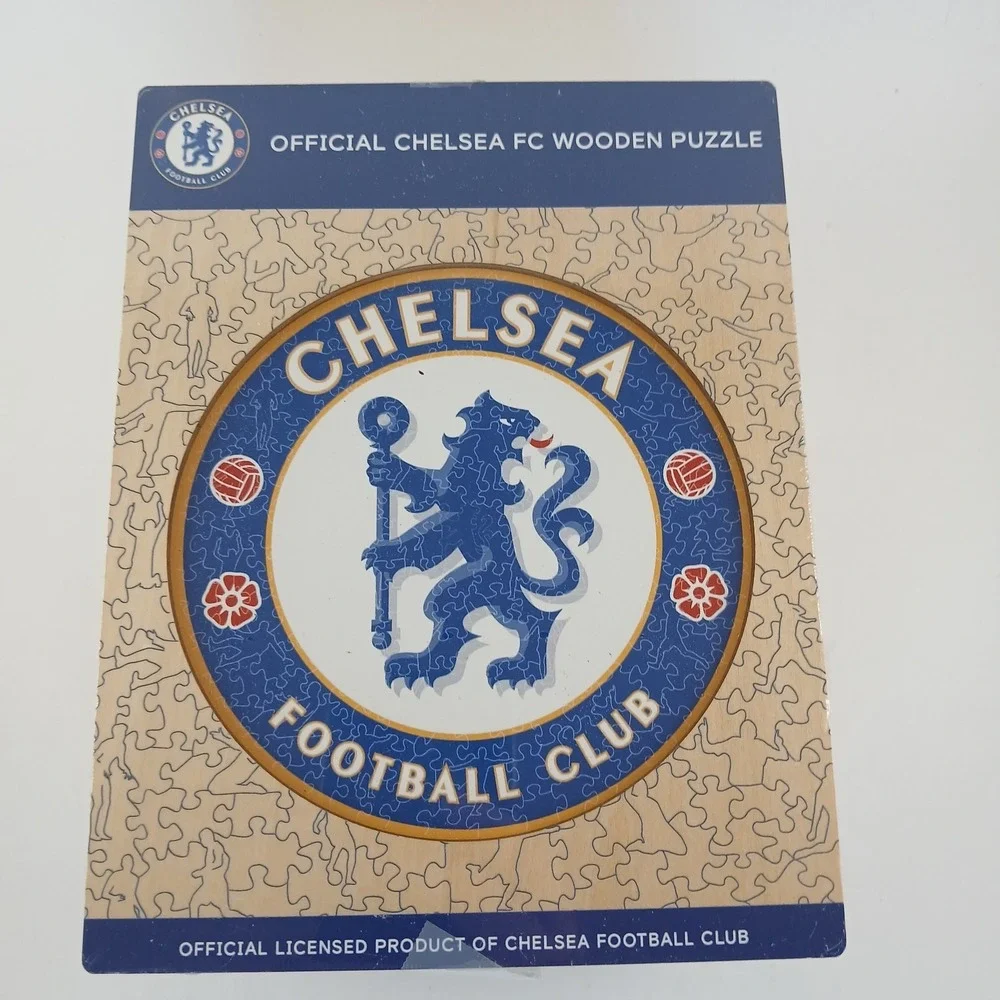 2022 Chelsea FC Iconic Crest Wooden Puzzle + Stamford Bridge Puzzle Set New