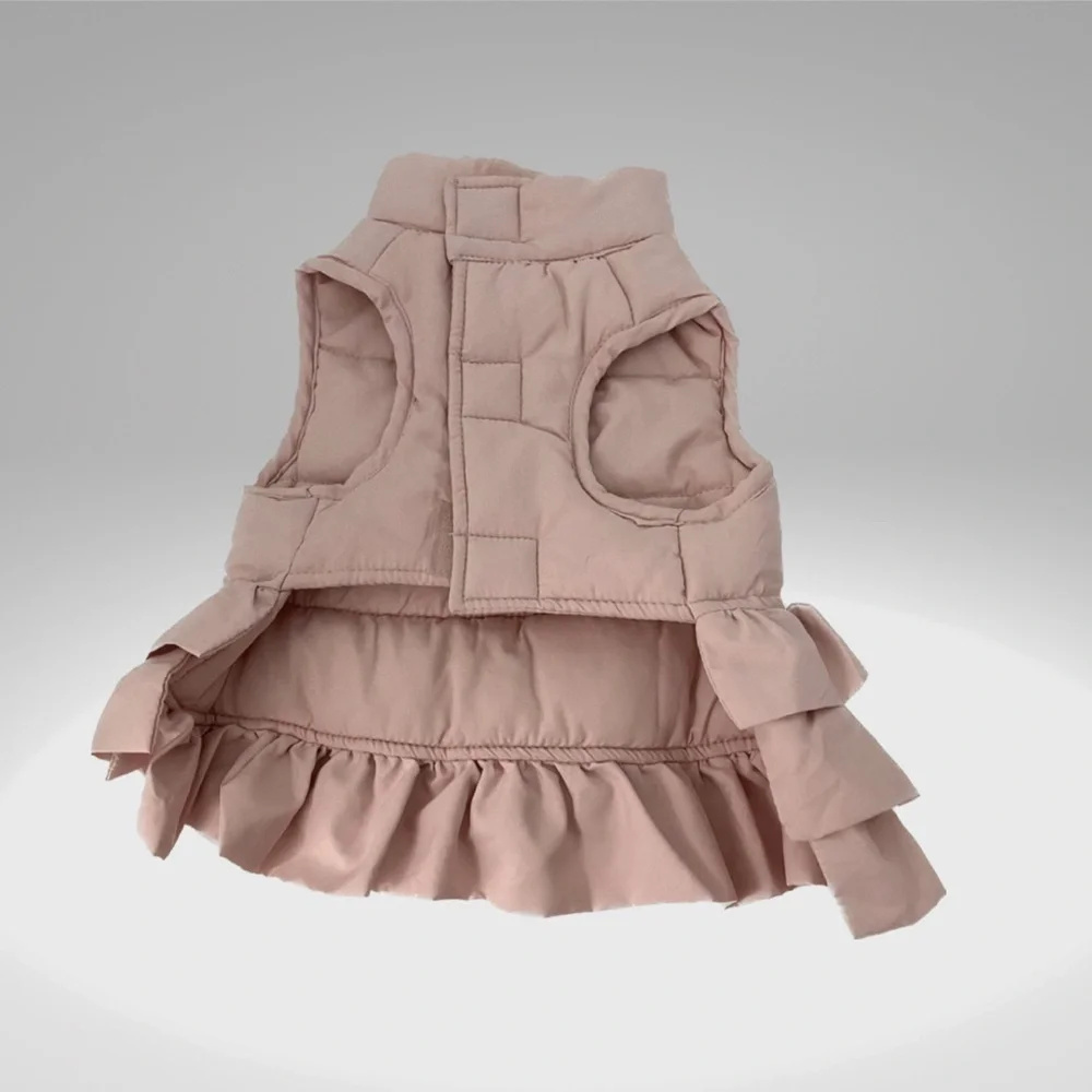 N/A pink ruffled