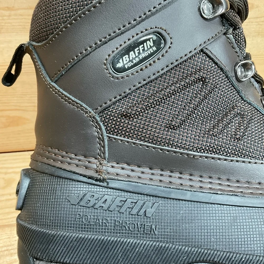 Baffin Edge Winter Boot Men's 8 Brown/Black Insulated Lace Up Polar Proven -40