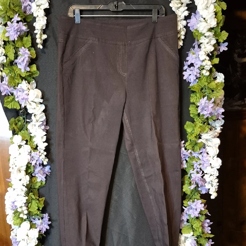 Westbound Chocolate Brown Ponte Leggings