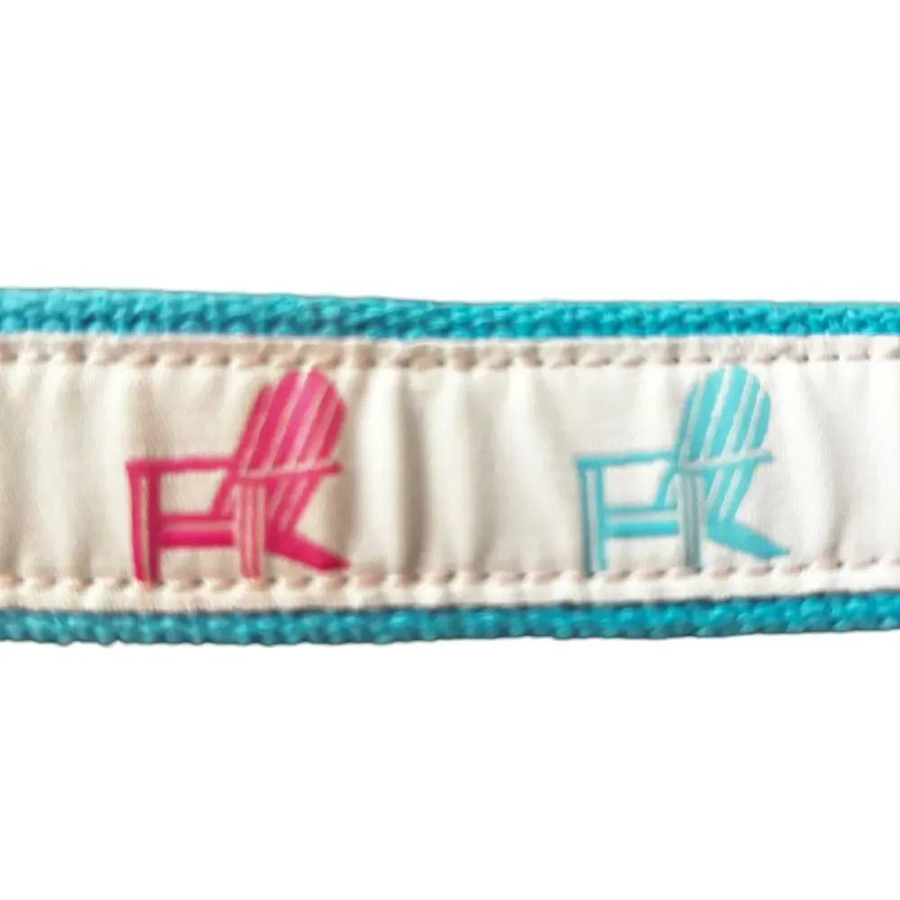 Douglass Paquette D-Ring Canvas Belt Beachy Womans Large Beach Chairs 44” Long