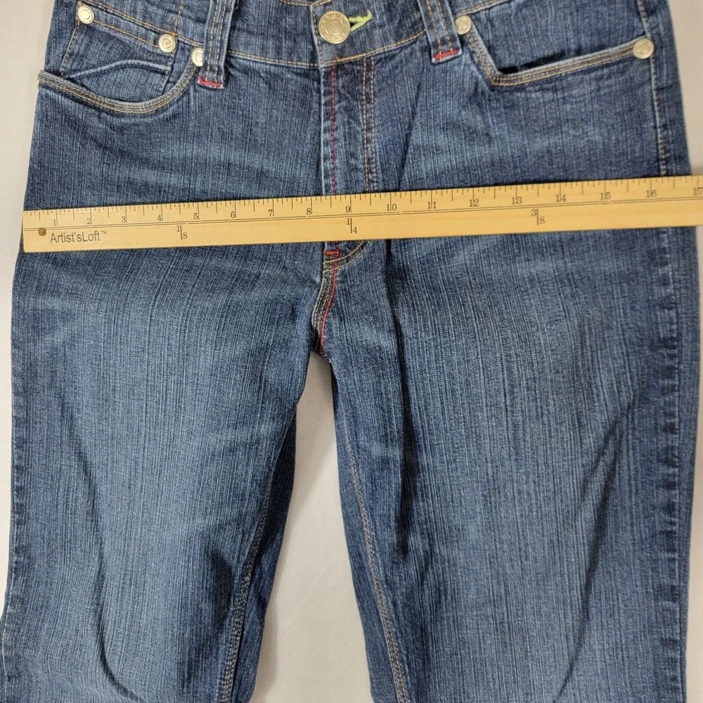 Petrol denim jeans