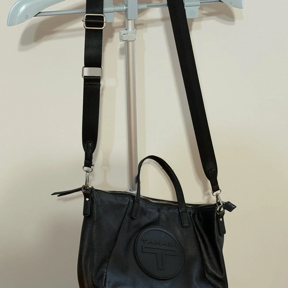 Tahari black handbag
