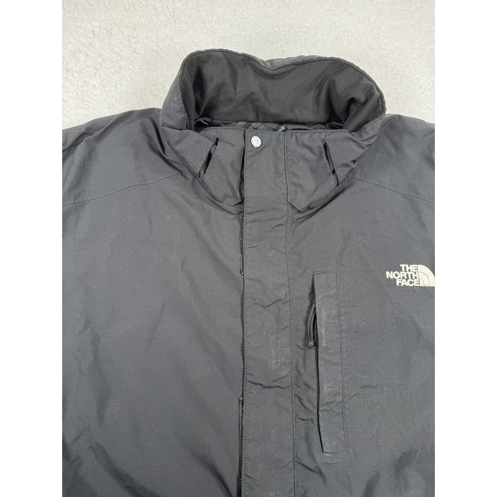The North Face HyVent Jacket Mens 2XL Black Insulated Waterproof Rain Outdoor