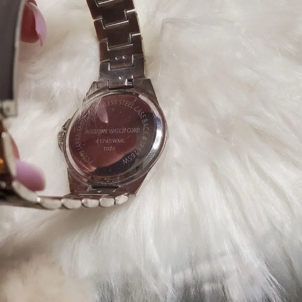Accutime silver tone