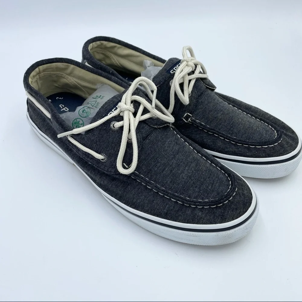 Sperry Top Slider Cloth Boat Shoes Sz 12