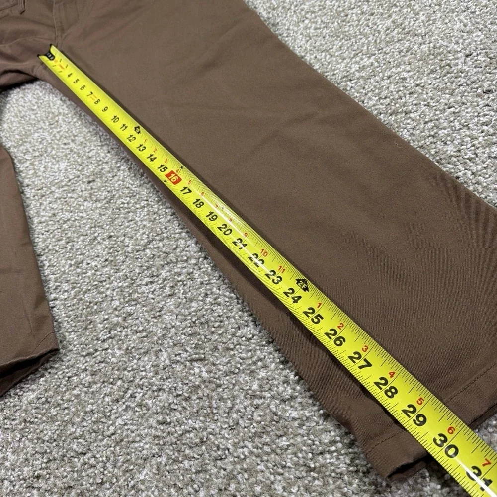 Golf Le Fleur Wang Brown Chino Pants Embroidered Size 34/30 Great Condition