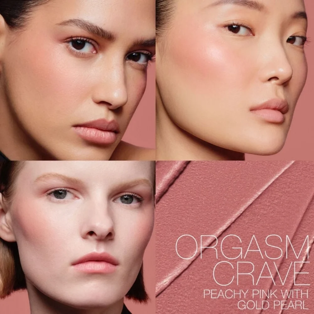 NARS The Multiple Cream Blush Stick - Orgasm Crave- Peachy Pink Gold With Pearl