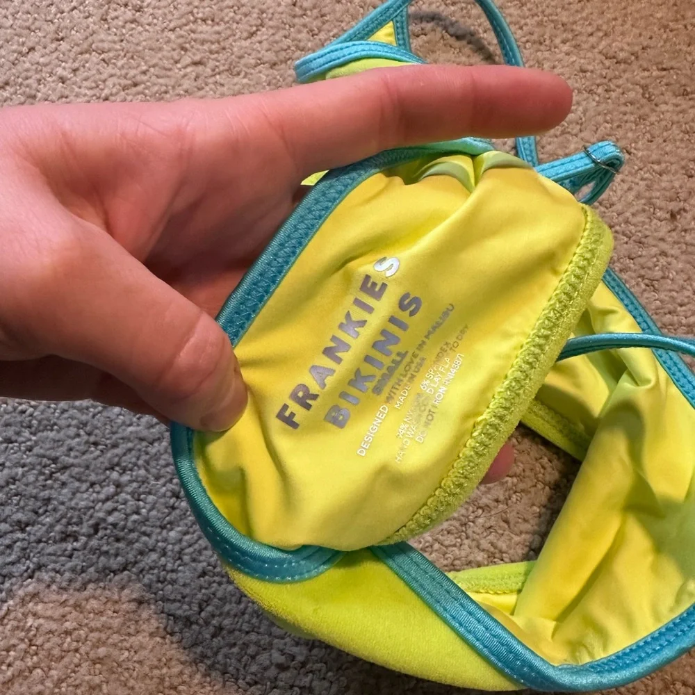 Frankie’s Bikinis Dallas terry bikini top