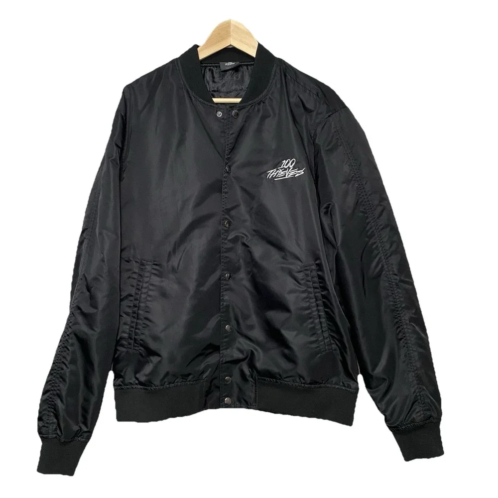 100 Thieves Foundations FW'23 Bomber Jacket Large Black