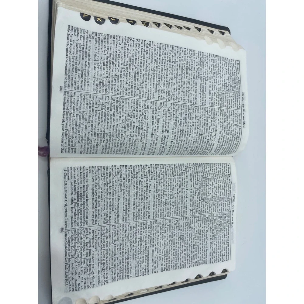 Naves Topical Bible Digest of the Holy Scriptures Black Leather Southwestern '62