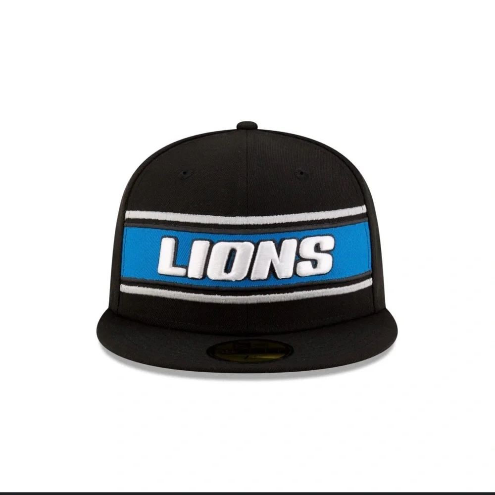 New Era Detroit Lions Sideline Black 59FIFTY Fitted Men’s Hat