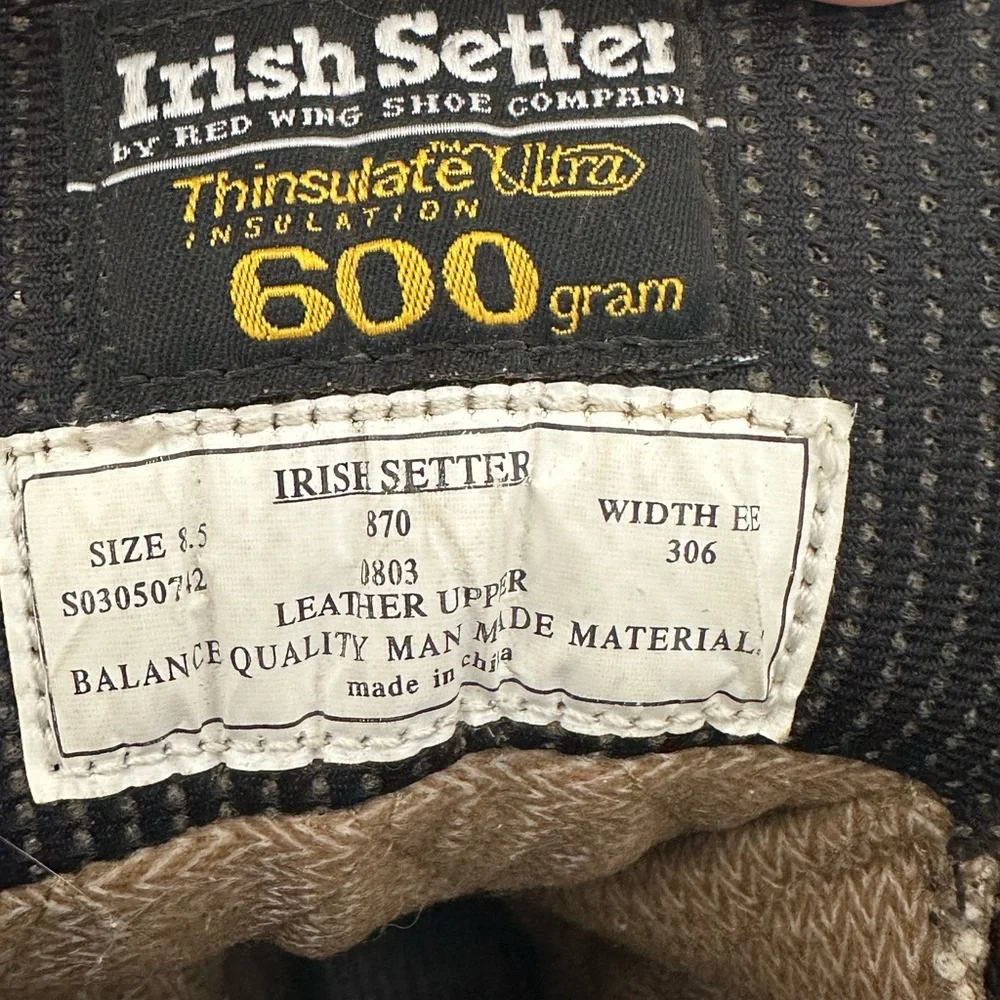 Irish Setter insulated leather