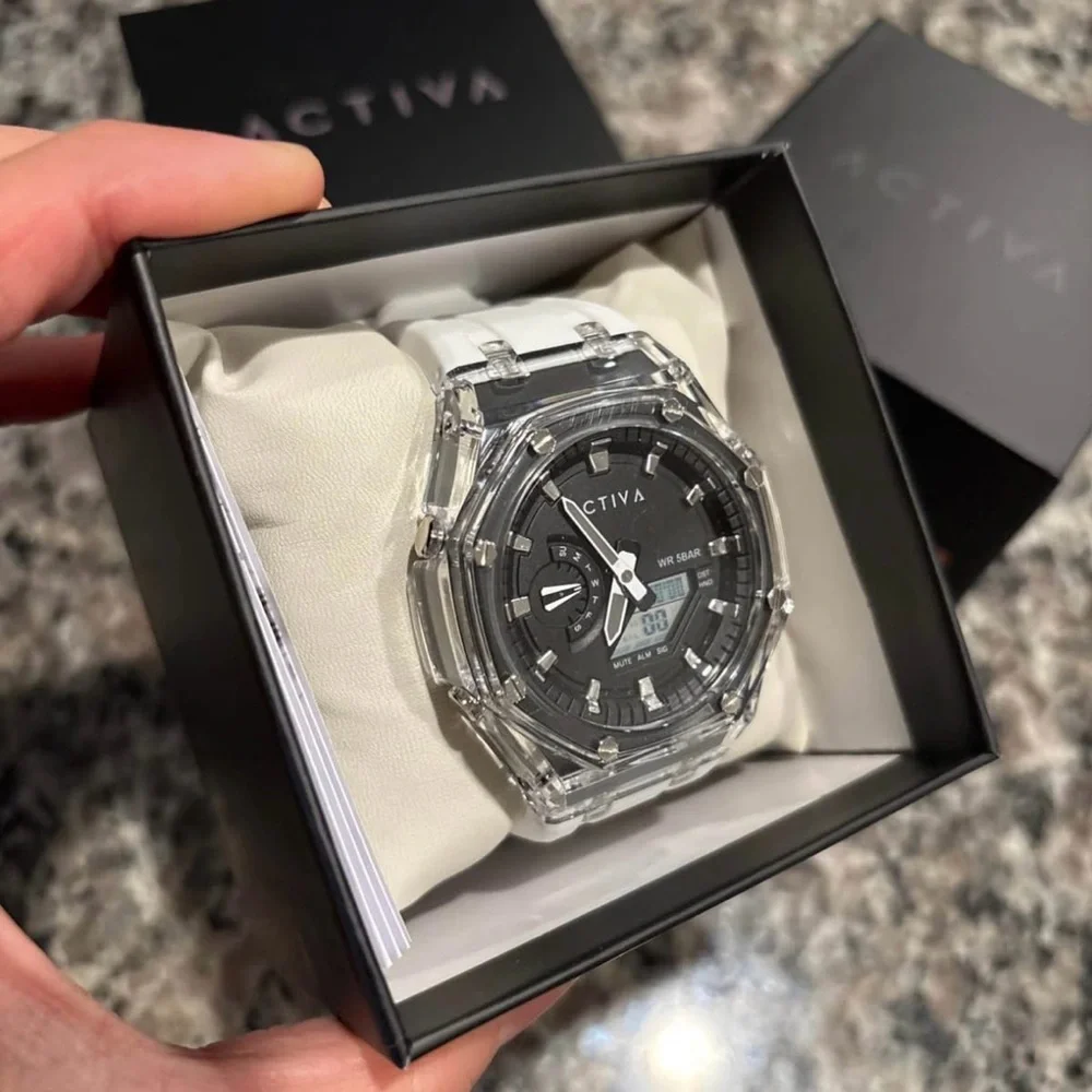 Activa X Invicta Men's Digital Watch - 44.2mm, White NWT