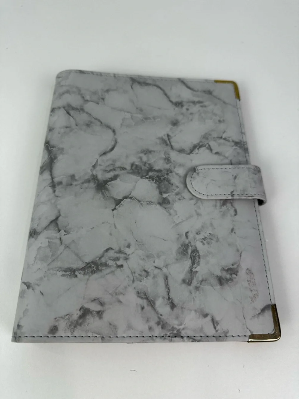 Classy Coo A5 Gray Marble Soft Faux Leather Notebook Binder 6 Rings
