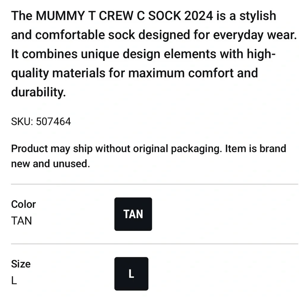 Stance mummy crew