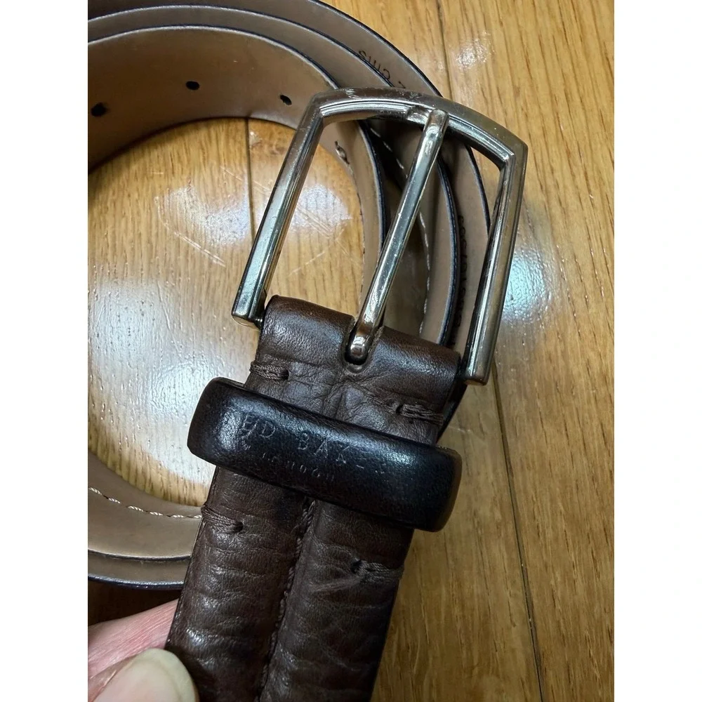 Ted Baker Brown‎ Italian Leather Belt 40