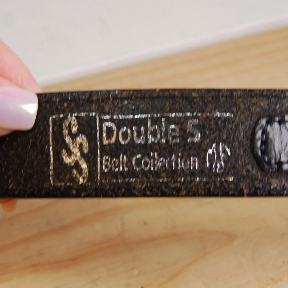 Kids leather belt size 20 small Double S Western belt Unisex youth‎ accessory