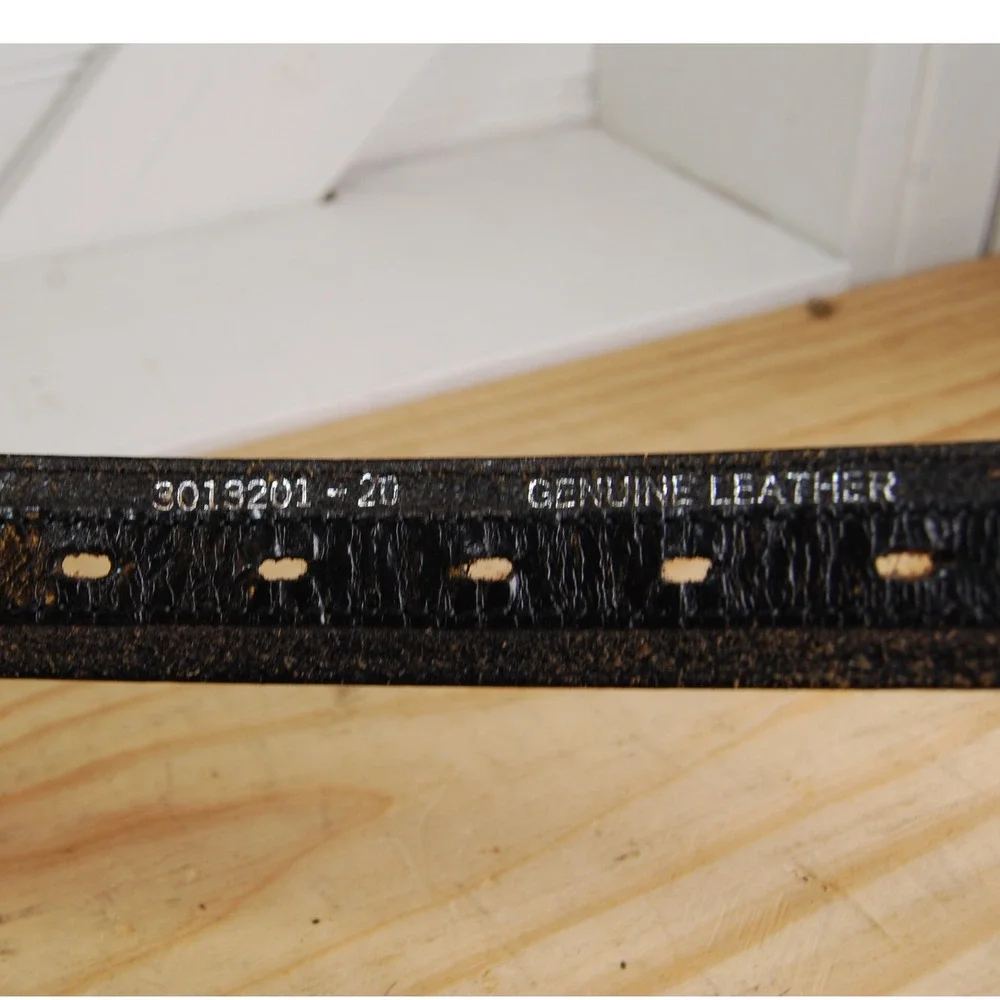 Kids leather belt size 20 small Double S Western belt Unisex youth‎ accessory