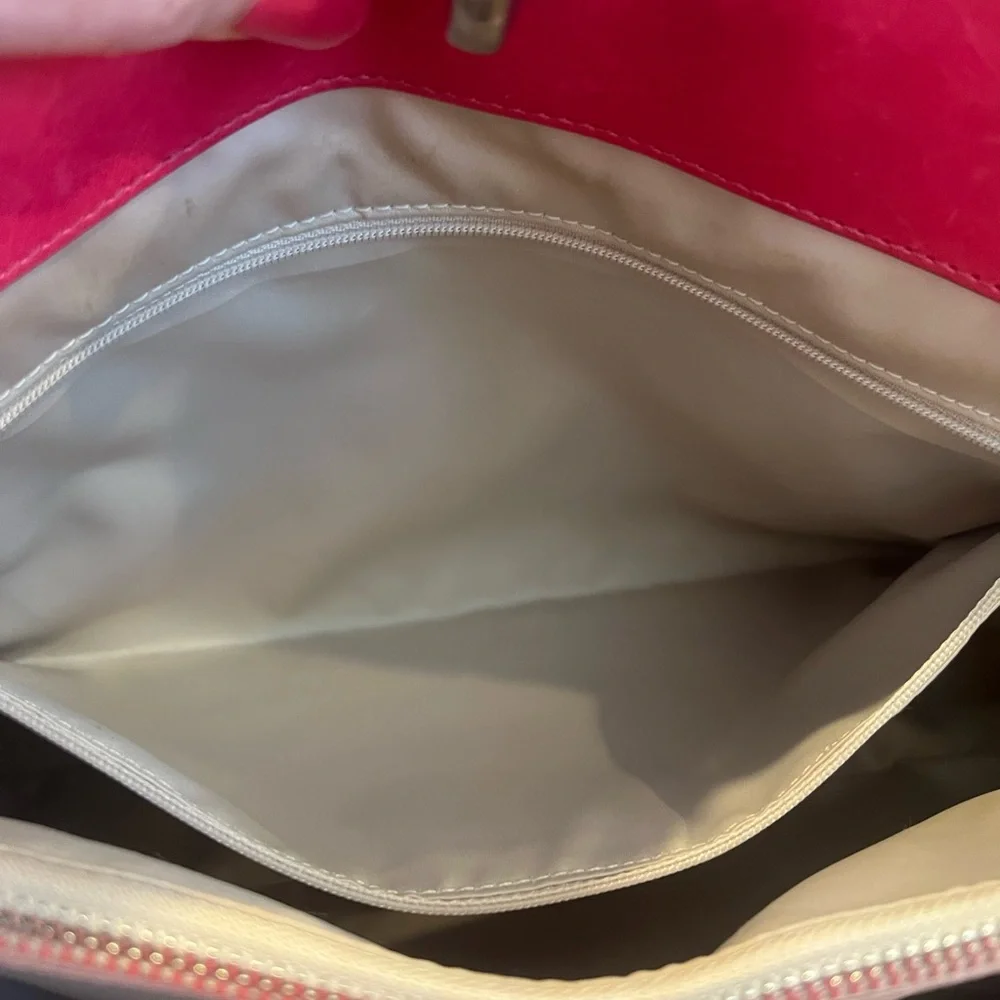 Coach pleated leather
