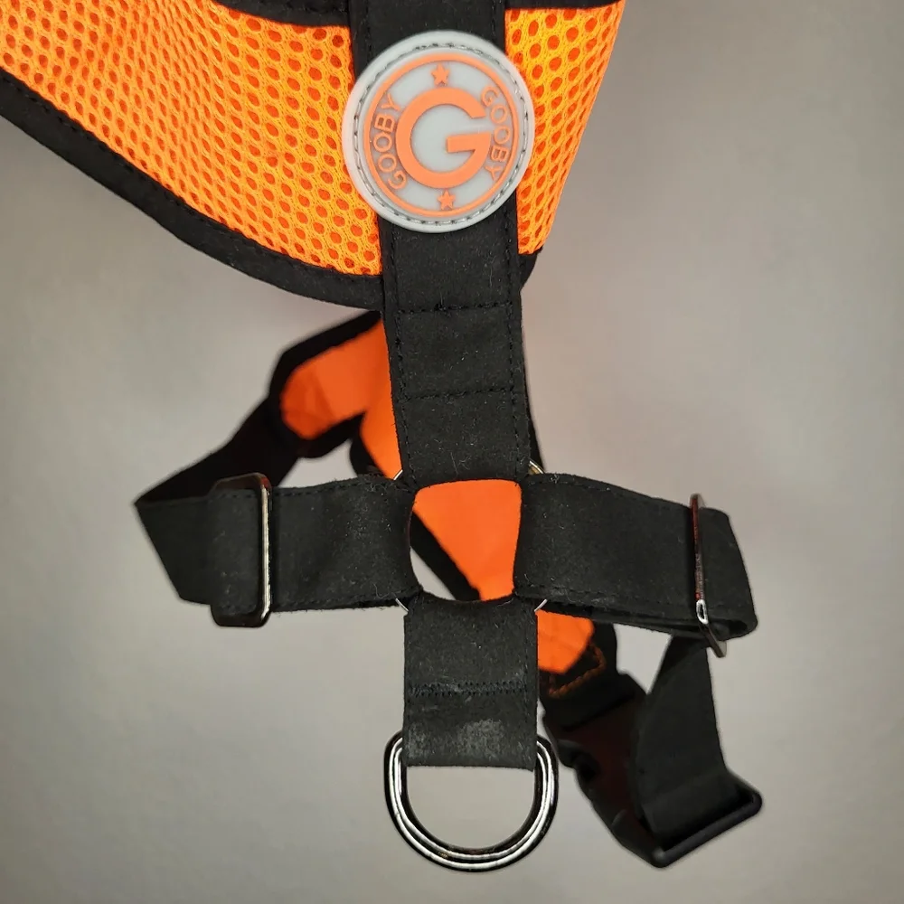 Dog safety harness in bright orange for Large dogs