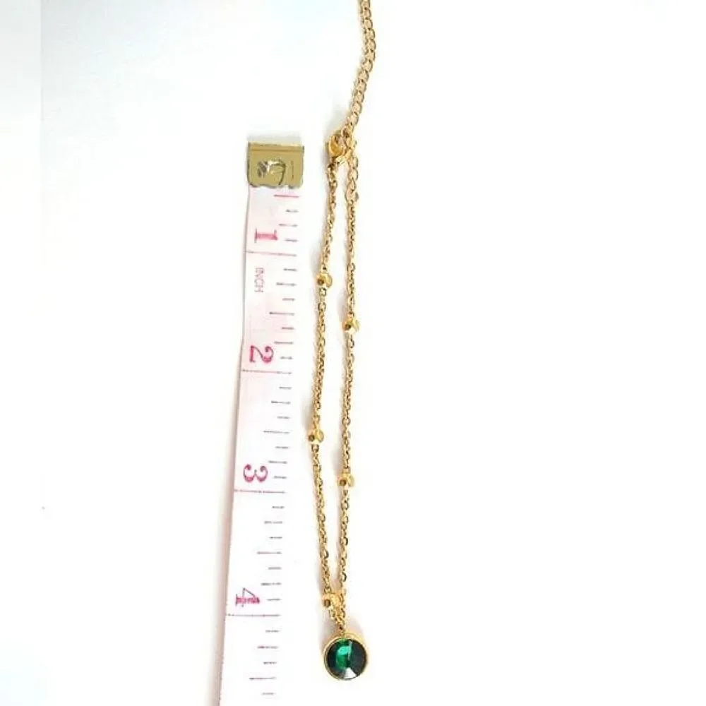 Last Chance! Green Crystal Necklace