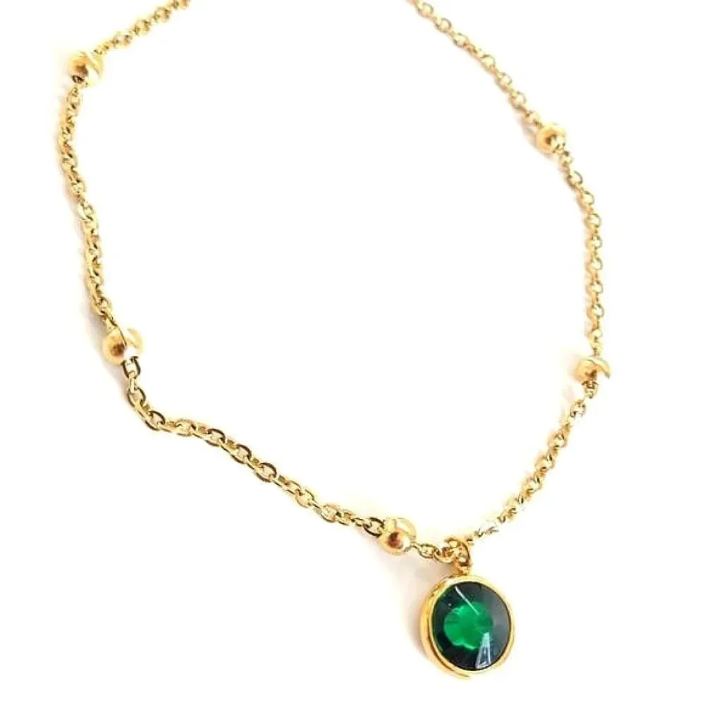 Last Chance! Green Crystal Necklace