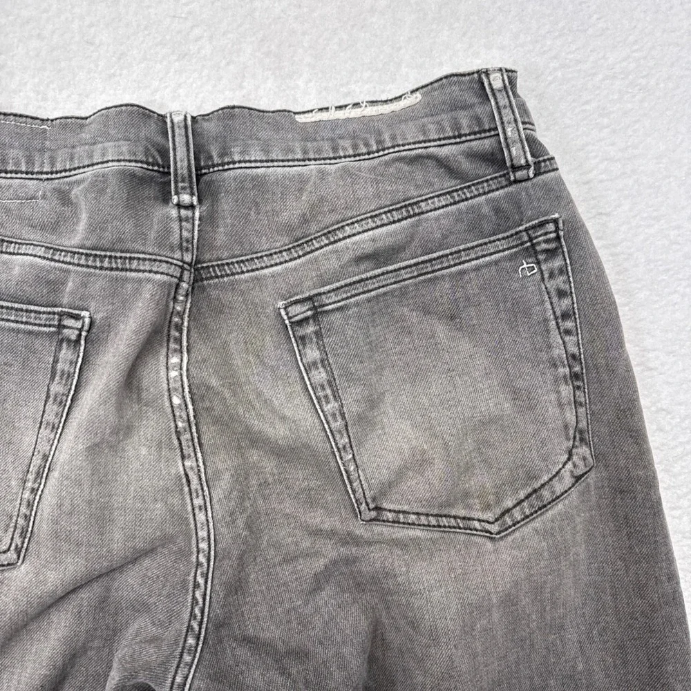 Rag & Bone Jeans Mens Size 30 x 32 Gray Denim Fit 2 Slim Distressed Casual