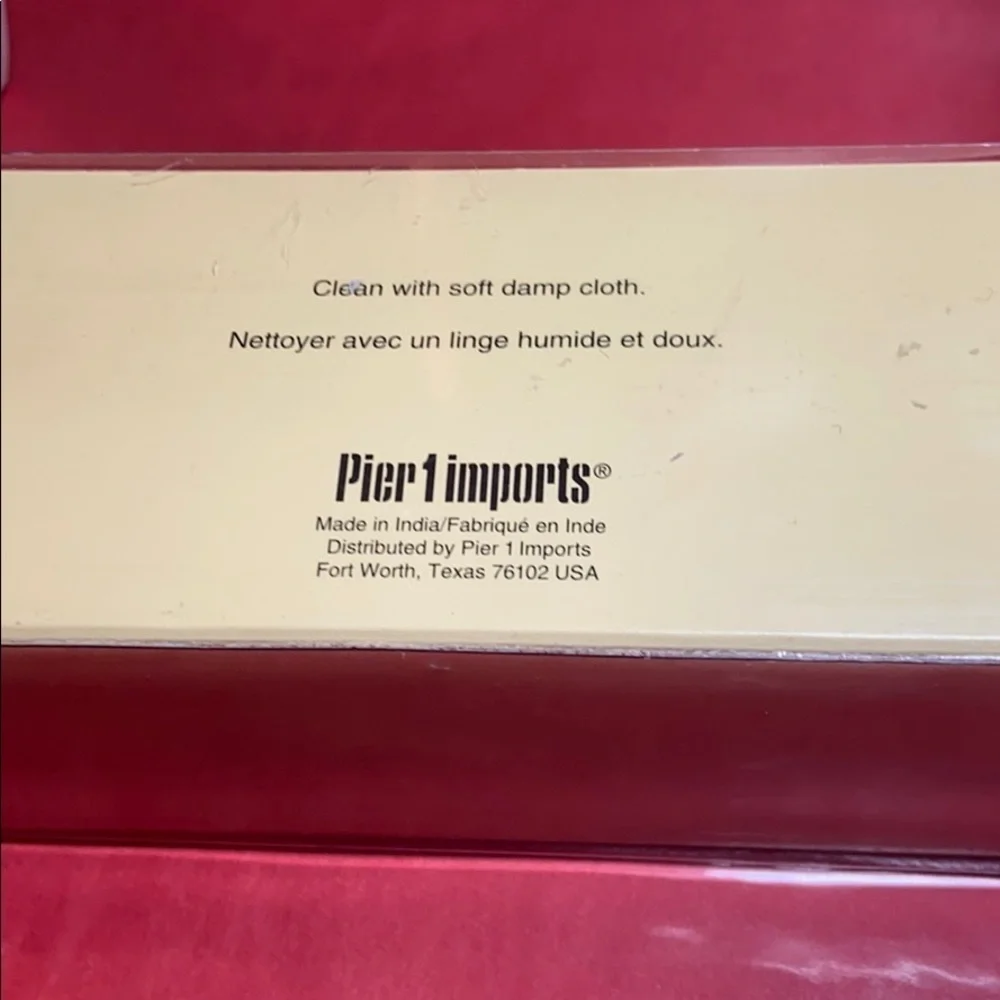 Pier 1 Novelty Suede Red, Blue, Green & Tan Watch Band Napkin Ring Holders