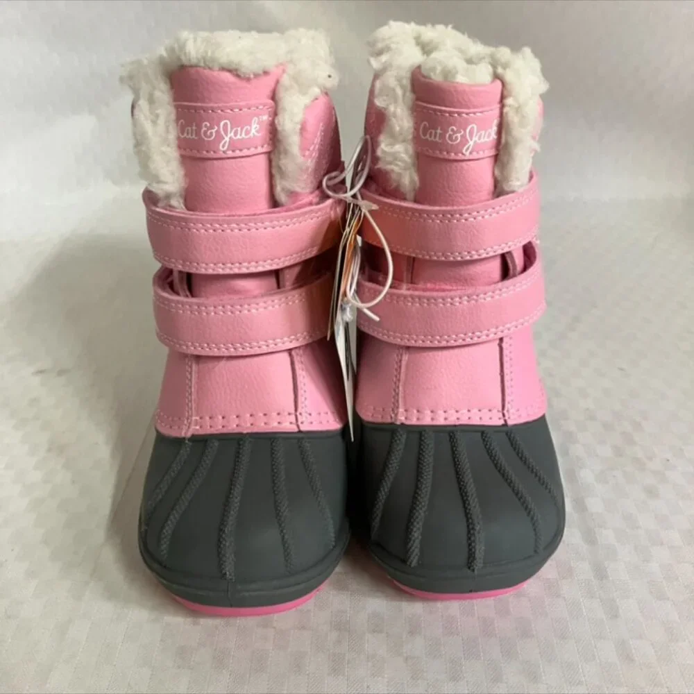 Cat & Jack Toddler Girls Sz 9 Pink Snow Denver inter Waterproof Insulated Boots