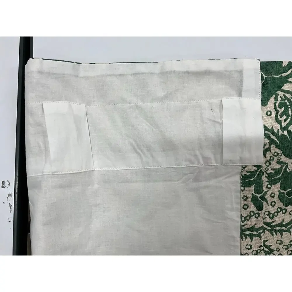 April & Olive Axminster Cotton Valance Floral Tailored Window 72X16 Machine Wash