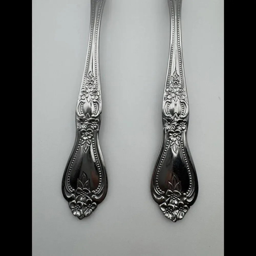 Rogers Co Stainless Korea Rose Stainless Flatware 19 Pcs