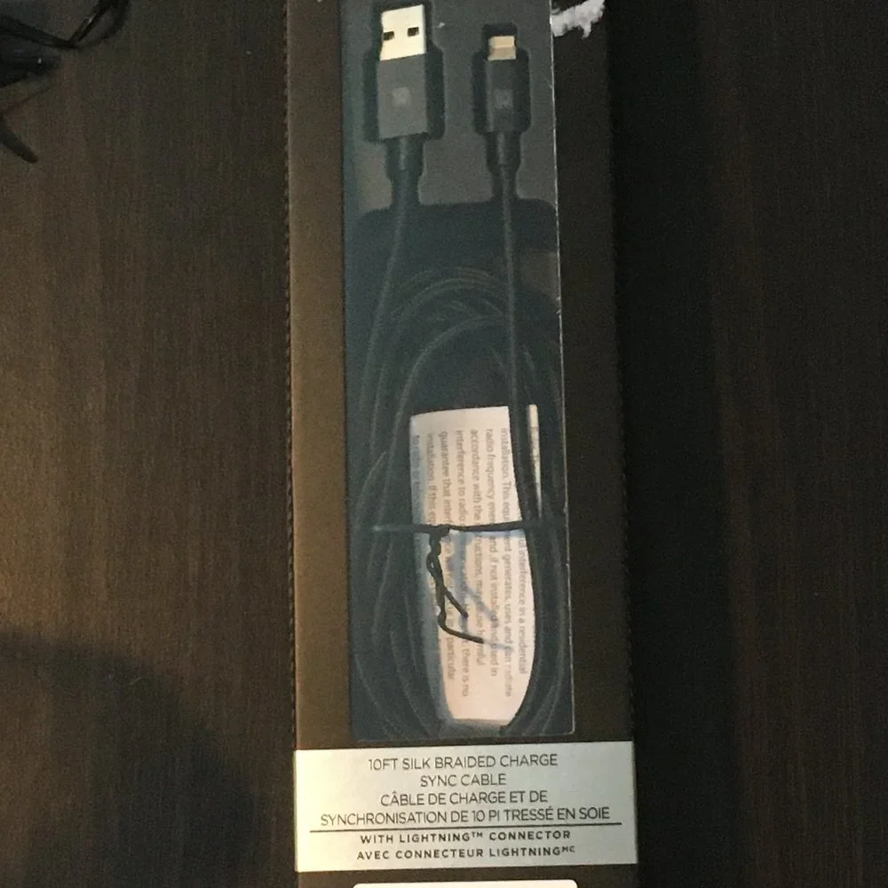 Platinum 10ft. Silk Braided Charge Sync Cable For iPhone/iPad
